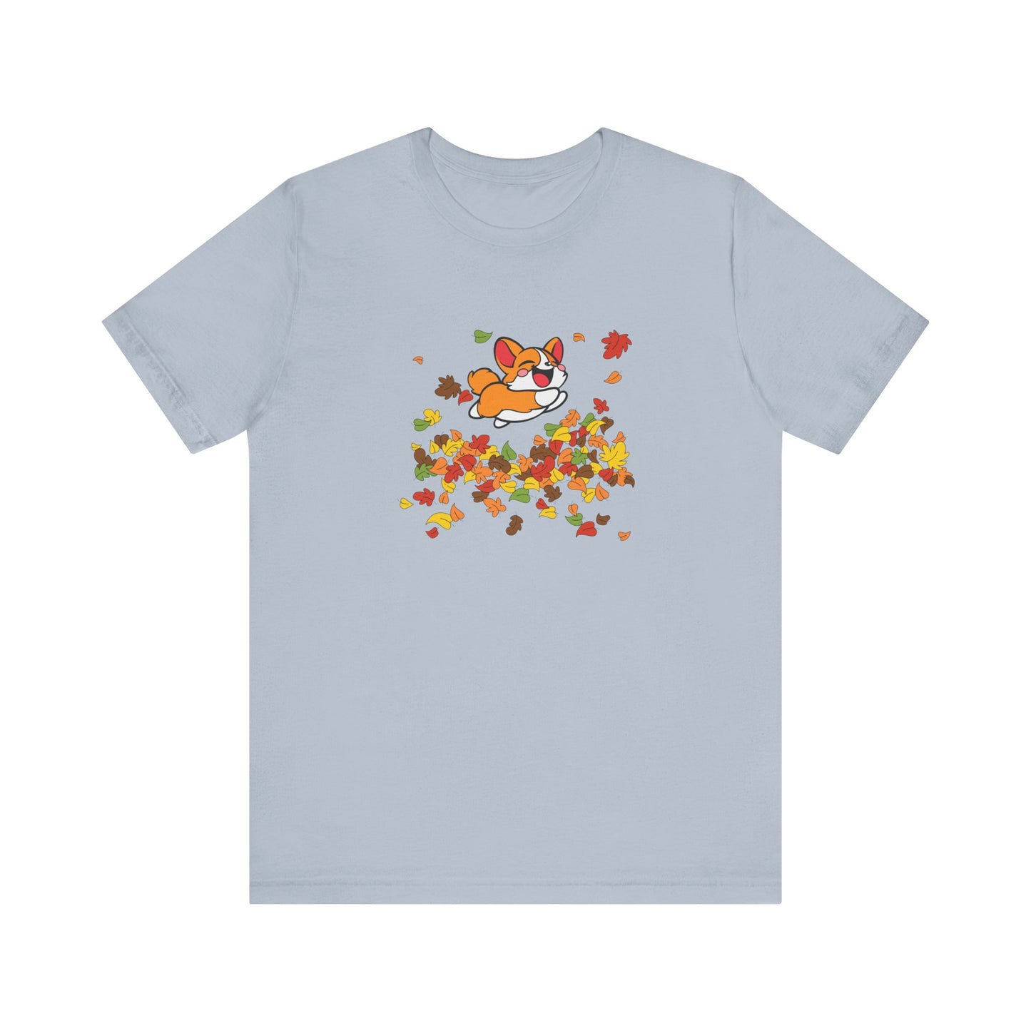 Cute Corgi Fall Autumn Leaves T-Shirt