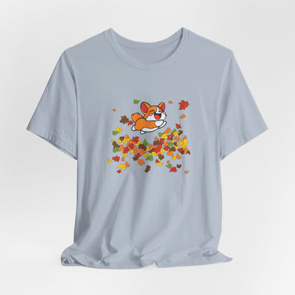 Cute Corgi Fall Autumn Leaves T-Shirt