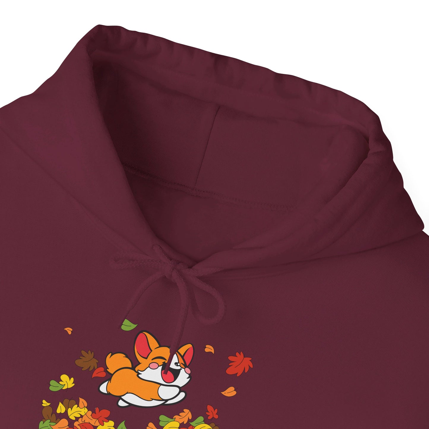 Cute Corgi Fall Autumn Leaves Hoodie