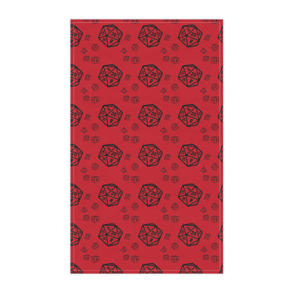 D20 Dice Pattern Tea Towels, Gamer Home Decor, Kitchen Gift for Chefs, Dungeons & Dragons, Geeky Kitchen Towels