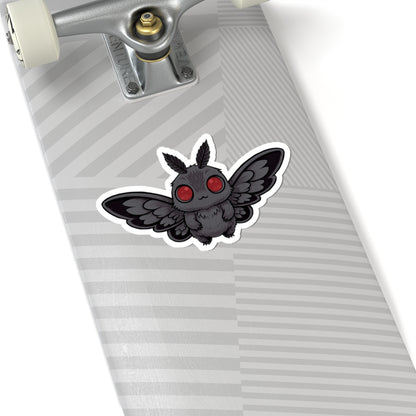 Kawaii Mothman Cute Chibi Decals for Laptops, Water Bottles, Journals, Gifts, and Party Favors, Decal, Laptop Sticker, Kiss-Cut Stickers