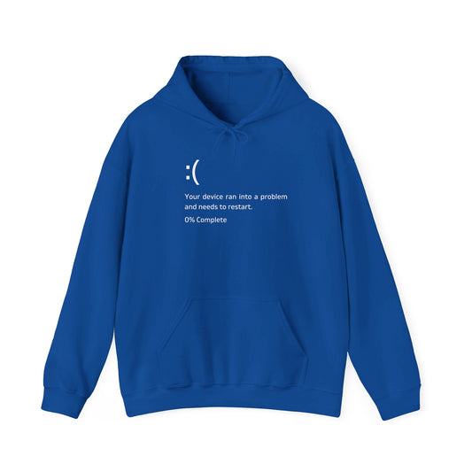 Microsoft Windows & CrowdStrike Global IT Outage T-shirt  | Blue Screen Error | Unisex Heavy Blend™ Hooded Sweatshirt