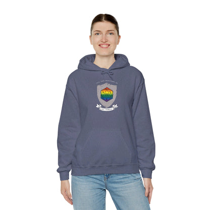 All Are Welcome At My Table | Ally | Game Master| Dungeon Master | Nerdy Pride Flag D20 T-Shirt | Unisex Heavy Blend™ Hooded Sweatshirt