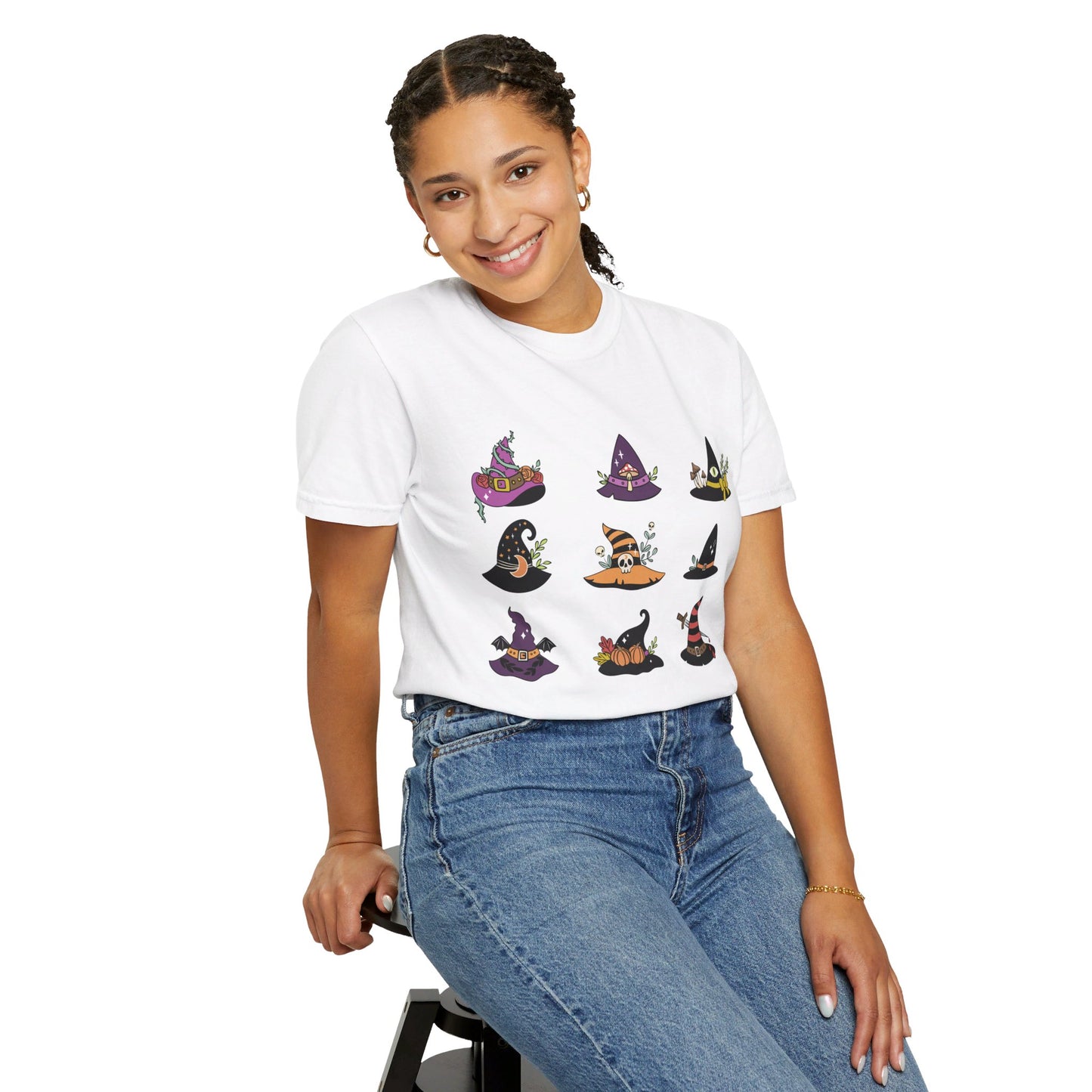 Spooky Cute Halloween Witch Hat T-shirt